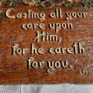 Rustic Inspirational Wall Plaque